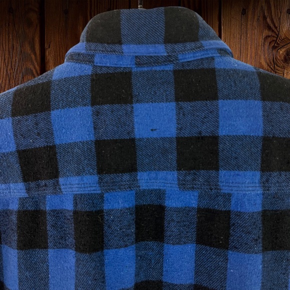 Work n’ Sport Black and Blue Buffalo Chek Cotton Blend Flannel Size XL - Picture 3 of 12